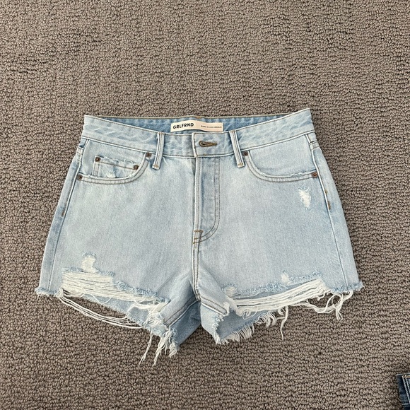 NWOT GRLFRND Helena High Rise Cut Off Short 24 - Picture 5 of 9